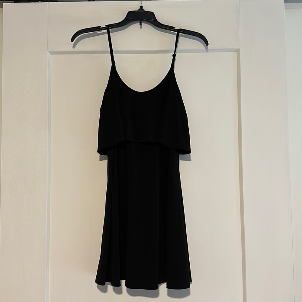 Express black mini dress.